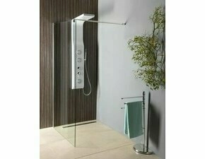 Stěna pevná Aqualine Walk-In 1 000 mm chrom/čiré sklo