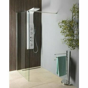 Stěna pevná Aqualine Walk-In 700 mm chrom/čiré sklo
