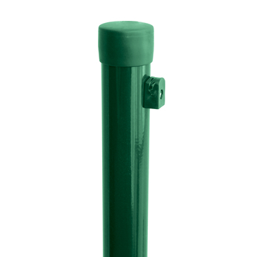 Sloupek kulatý Ideal Zn + PVC s příchytkou zelený průměr 48 mm výška 2,6 m