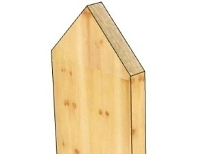Plotovka dřevěná šikmina oboustranná 18×89×800 mm