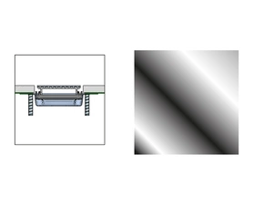 Rošt sprchový Profilpas FLAT COVER XPF/120 nerez leštěná