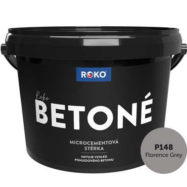 Stěrka dekorativní Roko Betoné P148 Florence Grey 7 kg
