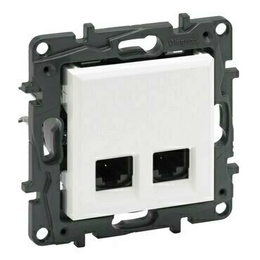 Zásuvka datová Legrand Niloé Step CAT5e 2× RJ45 bílá