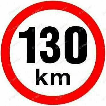 Samolepka reflexní Vapol 130 km/h