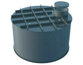 Nádrž na dešťovou vodu Plastic Box 8 000 l válcová samonosná