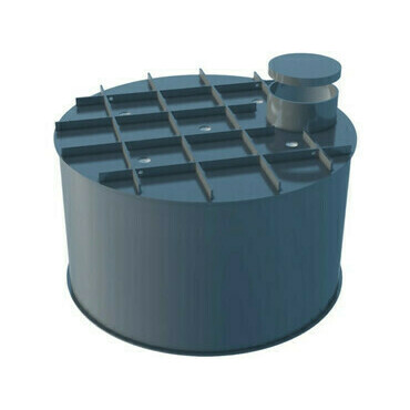 Nádrž na dešťovou vodu Plastic Box 8 000 l válcová samonosná