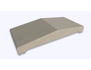 Stříška plotová štípaná CS Blok 40 šedá 230×500×84 mm