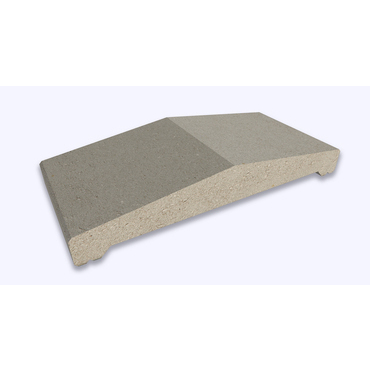 Stříška plotová štípaná CS Blok 40 šedá 230×500×84 mm