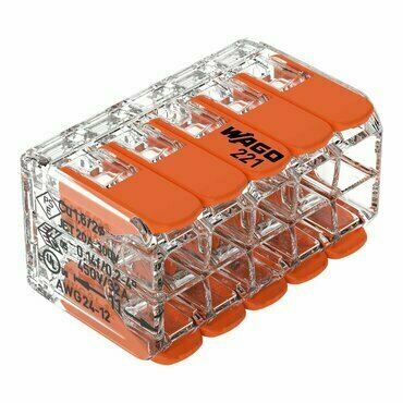 Svorka krabicová páčková Wago 221-420