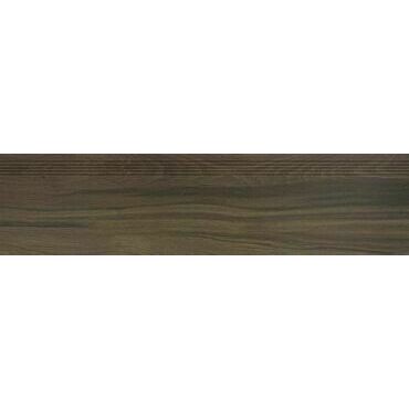 Schodovka Rako BOARD 30×120 cm tmavě hnědá DCPVD144