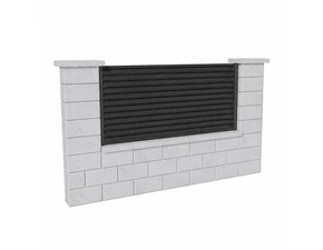 Výplň plotová DEKMETAL RAZZO 2N09A jet black