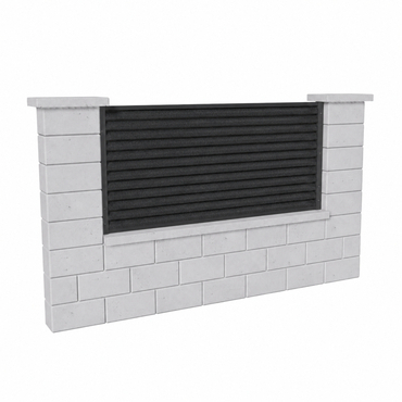 Výplň plotová DEKMETAL RAZZO 2N09A jet black
