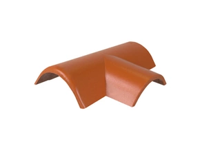 Hřebenáč rozdělovací pravý T250 Bramac Protector Plus s příchytkou cihlově červená