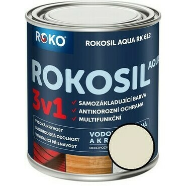 Barva samozákladující Rokosil Aqua 3v1 RK 612 6003 slonová kost, 0,6 l