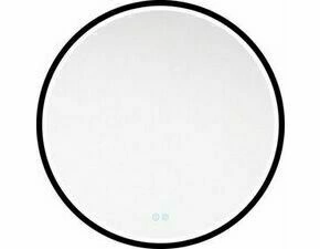 Zrcadlo s LED osvětlením ESB EMILIAZ60KLEDB průměr 60 cm se senzorem černý