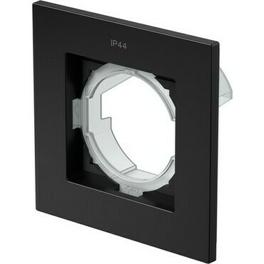 Sada příslušenství IP 44 k zásuvkám TEM Logiq černá