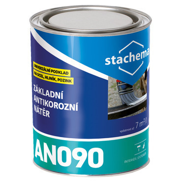 Nátěr základní antikorozní Stachema AN090 šedý 0,6 l