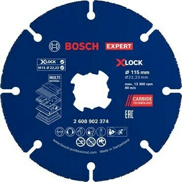 Kotouč Bosch EXPERT X-LOCK Carbide Multi Wheel 115 mm