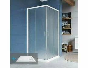 Kout sprchový s vaničkou Mereo CK34101ZN 900×900 mm bílý/Grape