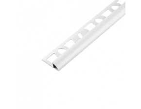 Lišta ukončovací obloučková Acara PVC bílá 7 mm