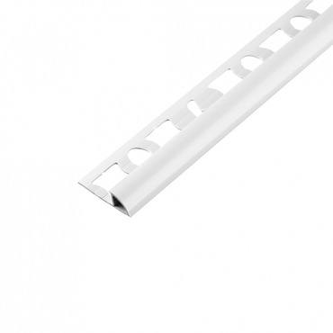 Lišta ukončovací obloučková Acara PVC bílá 8 mm