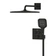 Systém sprchový termostatický Grohe Grohtherm SmartControl s hlavovou sprchou Mono 310 Cube phantom black 34865KF0