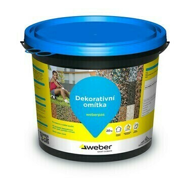 Omítka dekorativní weberpas granit G1 20 kg