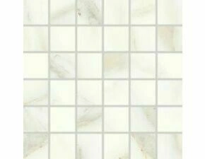 Mozaika Rako Cava 5×5 cm (set 30×30 cm) bílá lesklá DDL06830