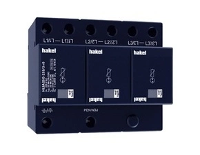 Svodič přepětí T1+T2+T3 Hakel HLSA25G-255/3+0