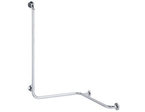 Madlo do sprchy Bemeta Help se svislou opěrou levé s krytkou nerez lesklý
