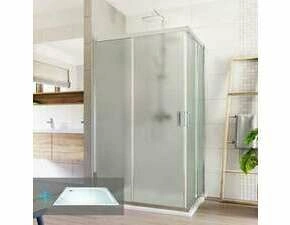 Kout sprchový Mereo Lima CK82412KM 1 000×800 mm chrom/Point včetně vaničky