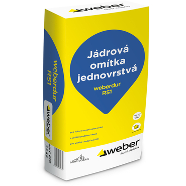 Omítka jádrová weberdur RS1 25 kg