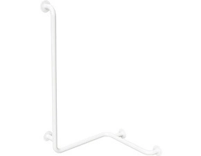 Madlo do sprchy Bemeta Help se svislou opěrou levé bez krytky bílá