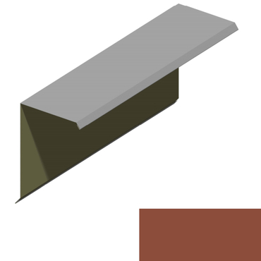 Ukončení pultové střechy RS360S-75 SP 25 2M264 cihlově hnědá