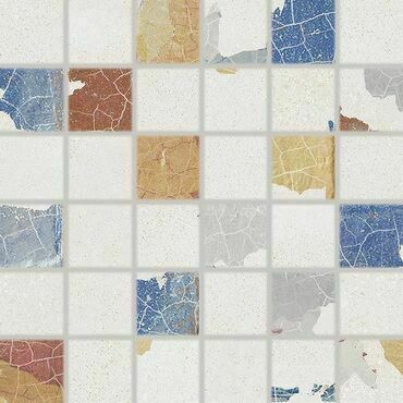 Mozaika Rako Betonico 5×5 cm (set 30×30 cm) vícebarevná WDM05796