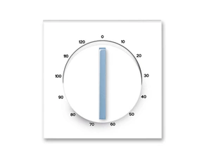 Kryt ovládač časovací otočný ABB Neo bílá, ledová modrá