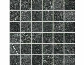 Mozaika Rako Quarzit 5×5 cm (set 30×30 cm) černá DDM06739