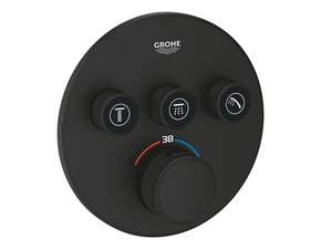 Baterie podomítková termostatická Grohe Grohtherm SmartControl 3-cestná phantom black 29508KF0