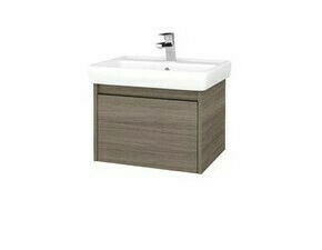 Skříňka umyvadlová Dřevojas BONO SZZ 60 Cafe/Cafe vč. umyvadla Q