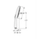 Sprcha ruční Grohe Rainshower SmartActive 130 Cube 3 proudy chrom 26582000