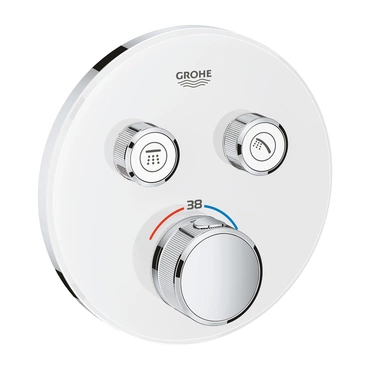 Díl nadomítkový Grohe Grohtherm SmartControl s 2 ventily měsíční bílá/chrom 29151LS0