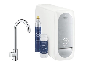 Baterie dřezová stojánková Grohe Blue Home Mono s chladícím zařízením a filtrací, výpusť C chrom