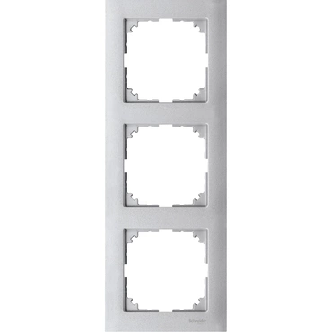 Rámeček Schneider Electric Merten M-Pure trojnásobný aluminium
