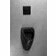 Urinál závěsný Bruckner Schwarn Black 31,5×55,5 cm 201.701.6 černý matný