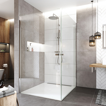 Kout sprchový Mereo Novea CK13933ZVR 1 000×1 000 mm chrom/čiré sklo