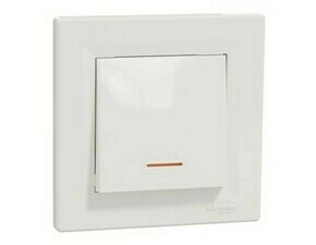 Spínač řazení 1So Schneider Asfora bílá