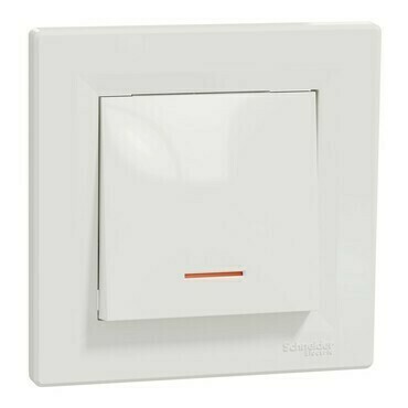 Spínač řazení 1So Schneider Asfora bílá