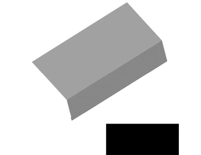 Okapový plech RS250S-150 PU 50 MAX MN131 černá