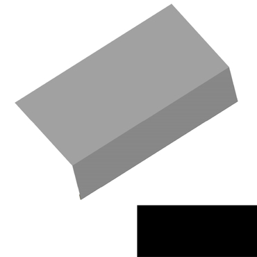 Okapový plech RS250S-150 PU 50 MAX MN131 černá