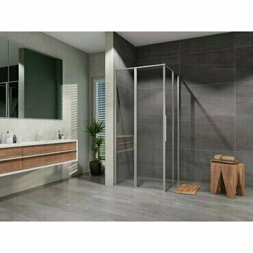 Kout sprchový Lansanit Tadao PRD 995×995mm chrom/čiré sklo